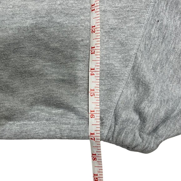 Zara x Disney Mickey Mouse Glitch Collection Women’s Gray Crop Sweatshirt Medium - Picture 8 of 11